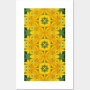 Yellow Petal Pattern 2 Posters and Art